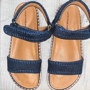 Lucky Brand Woman’s Denim Blue Sandals